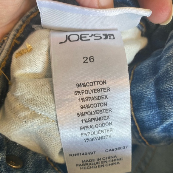 Joe’s Jeans~The Charlie High Rise Skinny Crop Vertical Studded Jeans Size 26 - Picture 8 of 12